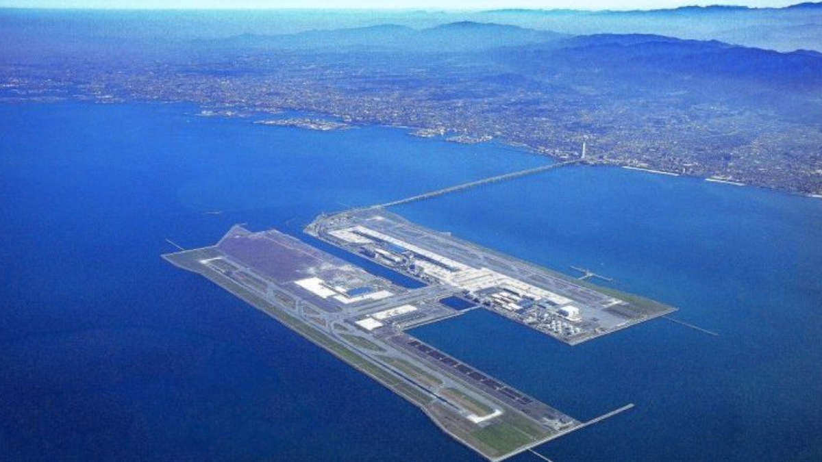 Kansai International Airport Sinking ડબ રહય છ જપનન શન સમન