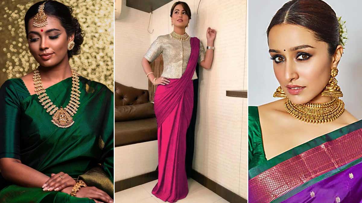 How To Style Plain Saree how-to-style-plain-saree