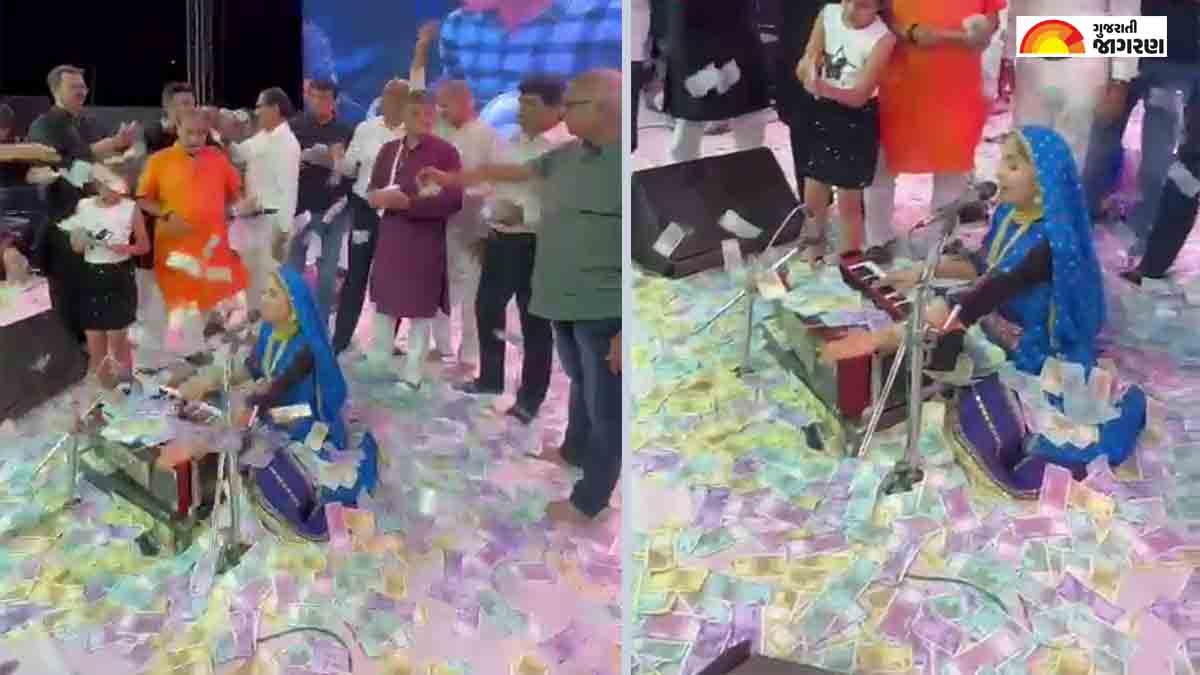 more-than-4-crore-rupees-donated-in-lok-dayro-of-geeta-rabari-at-rapar-in-kutch-115176