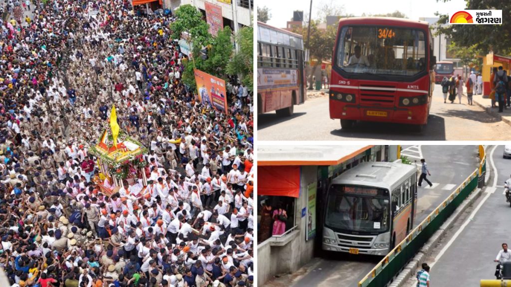 Rathyatra Ahmedabad 2023 146 AMTS 122 500 traffic-department-ahmedabad-municipal-transport-services