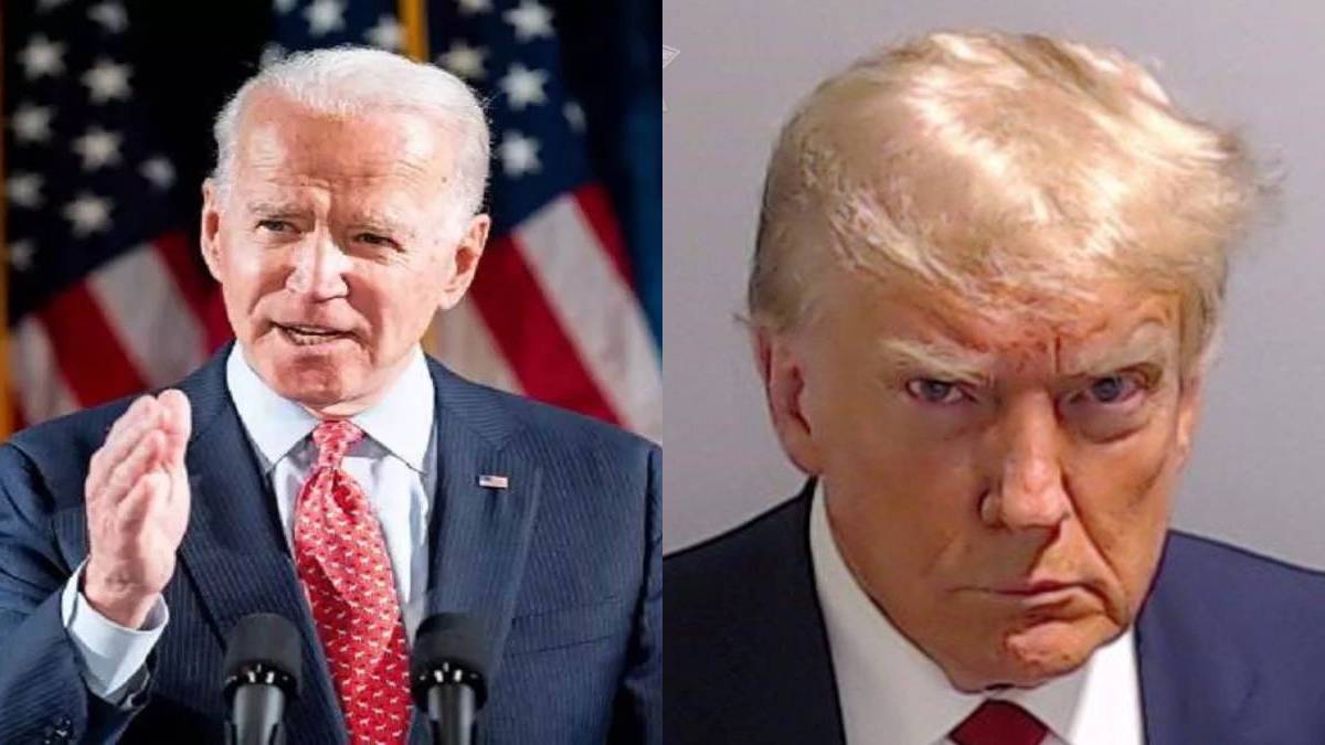 Joe Biden: યુએસ પ્રમુખ જો બાઈડેને ડોનાલ્ડ ટ્રમ્પના મગ શોટને લઈને કર્યો કટાક્ષ, કહ્યું- સુંદર અને અદ્ભુત વ્યક્તિ - USA President Joe Biden took a dig at Donald Trump mug ...