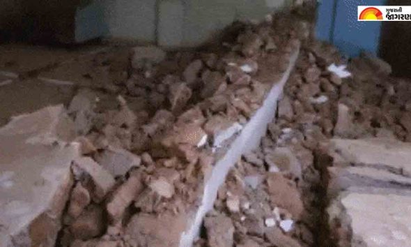 Sabarnaktha: હિંમતનગરના દલપુર ગામમાં દીવાલ ધરાશાયી થતાં ત્રણ જણાં દબાયા, મકાન માલિકનું મોત