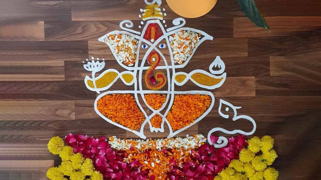 Ganesh Chaturthi 2023 Rangoli Design ગણેશ ચતુર્થી પર આ રંગોળીની