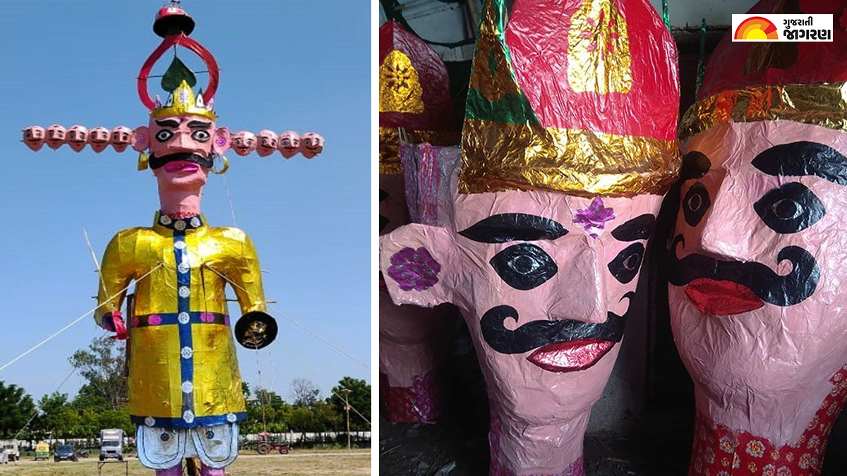 આજે અમદાવાદના સાબરમતી ખાતે 60 ફૂટ ઊંચા રાવણના પૂતળાનું દહન થશે
