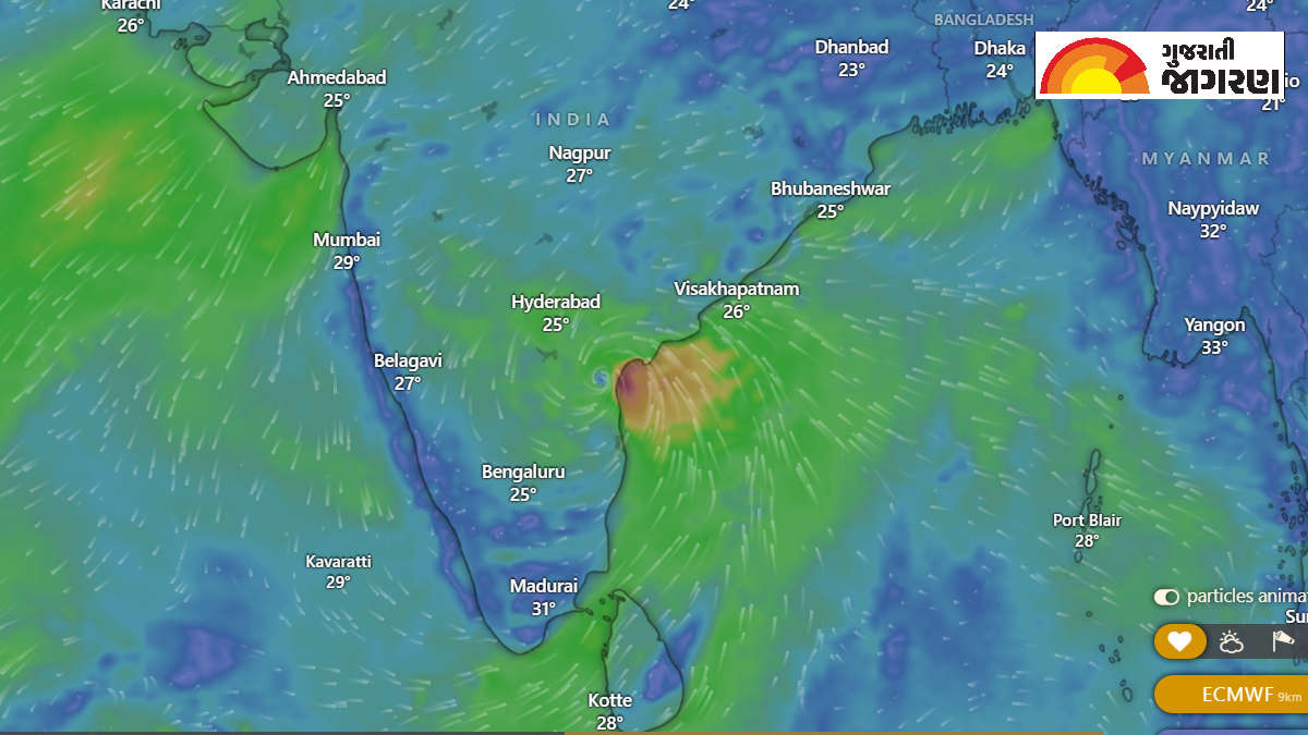 Cyclone Michaung Live Tracker: ચેન્નઈમાં તબાહી મચાવી આંધ્રપ્રદેશ તરફ ...