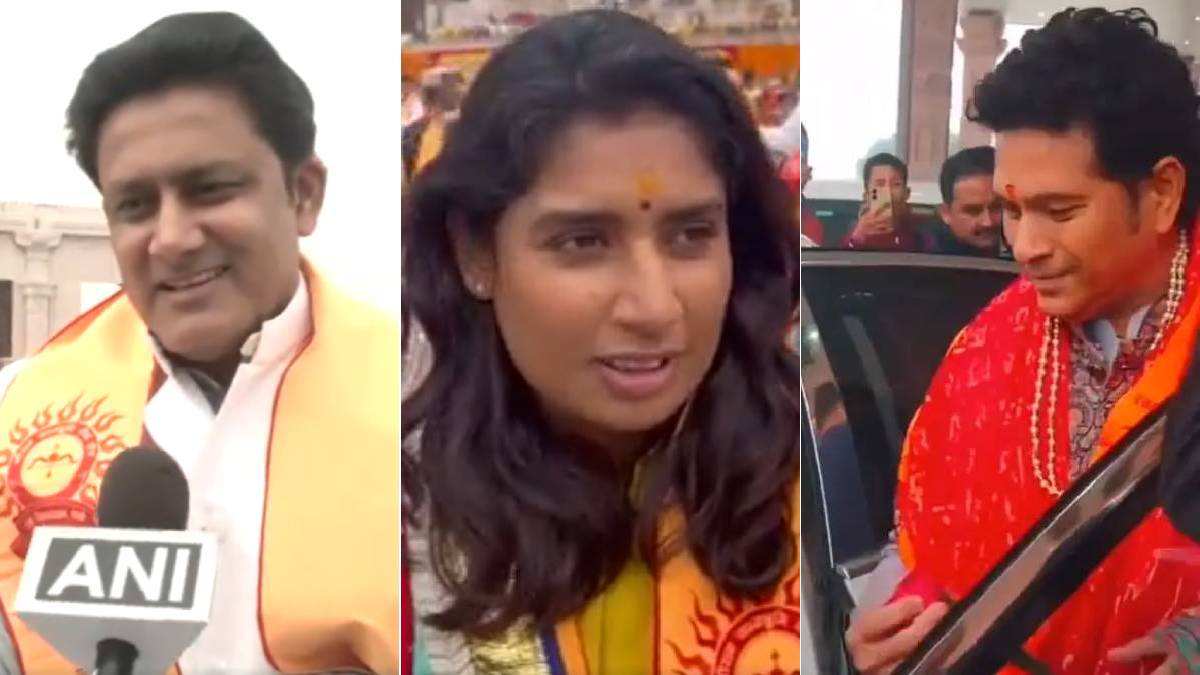 Cricketers In Ayodhya: અયોધ્યા પહોંચ્યા વિરાટ કોહલી, સચિન તેંડુલકર અને અનિલ કુંબલે, હરભજન સિંહે શેર કર્યો મંદિરનો વીડિયો