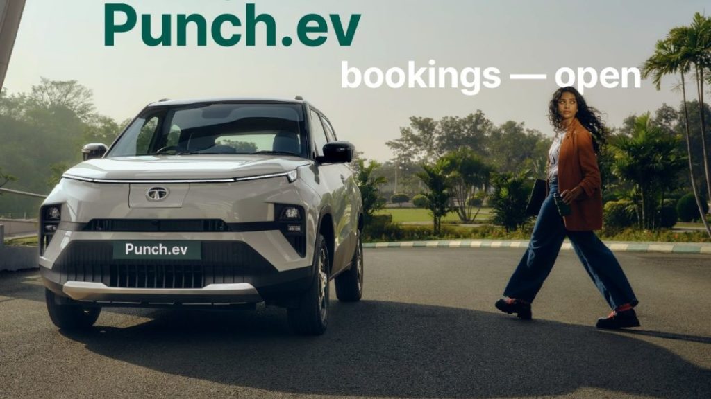 Tata Punch EV Bookings ભારતીય બજારોમાં ટાટા મોટર્સની ઈલેક્ટ્રિક કાર