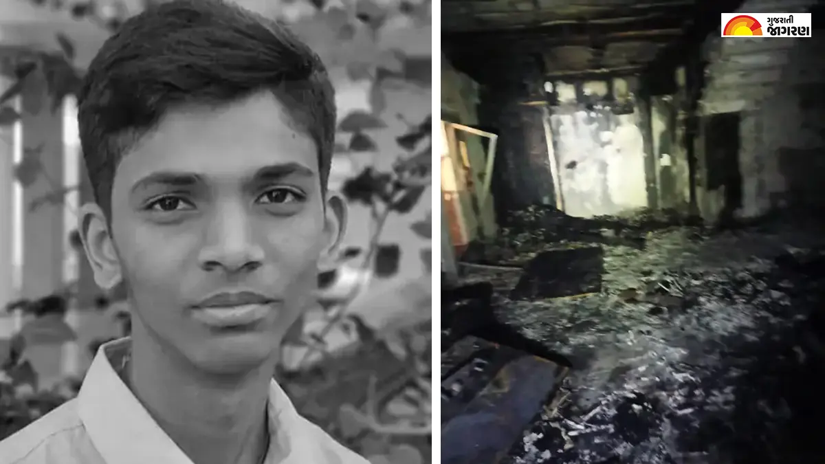 surat-news-aap-corporators-house-caught-fire-in-mota-varachha-6-rescued-and-18-year-old-son-killed-295883