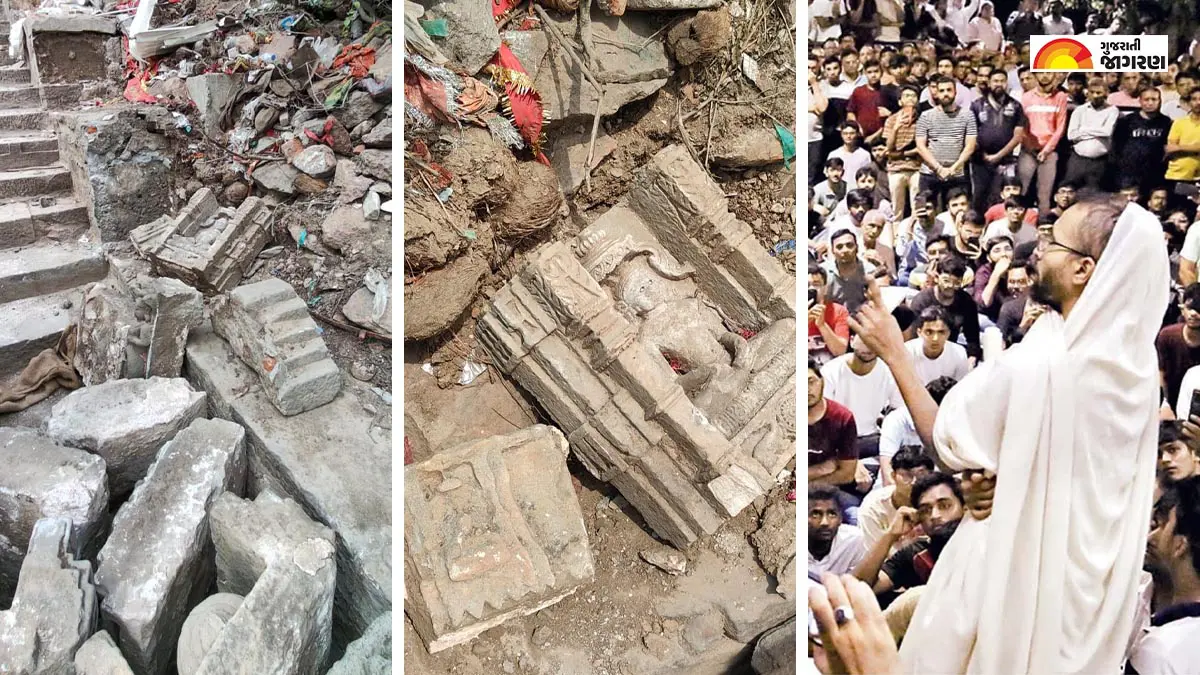 panchmahal-news-mahakali-temple-trust-vandalizes-thousands-year-old-idols-of-jain-tirthankaras-on-pavagadh-hill-jains-to-file-petition-in-high-court-347767