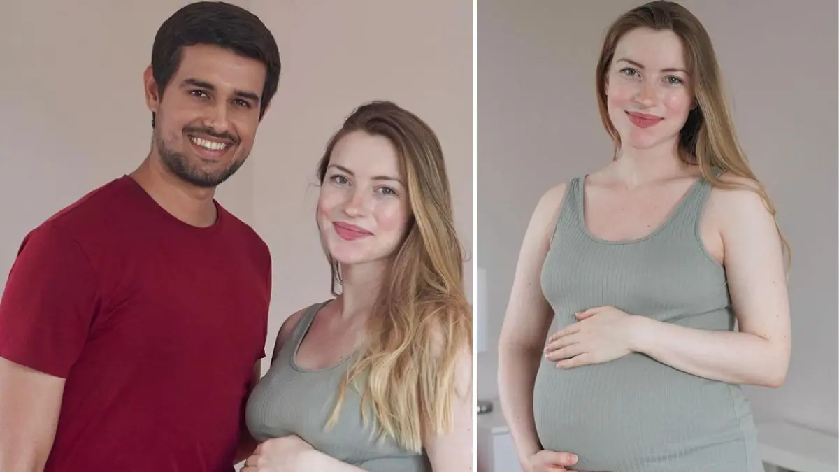 famous-indian-youtuber-dhruv-rathi-wife-julie-pregnant-post-pose-with-baby-bump-in-social-media-360567