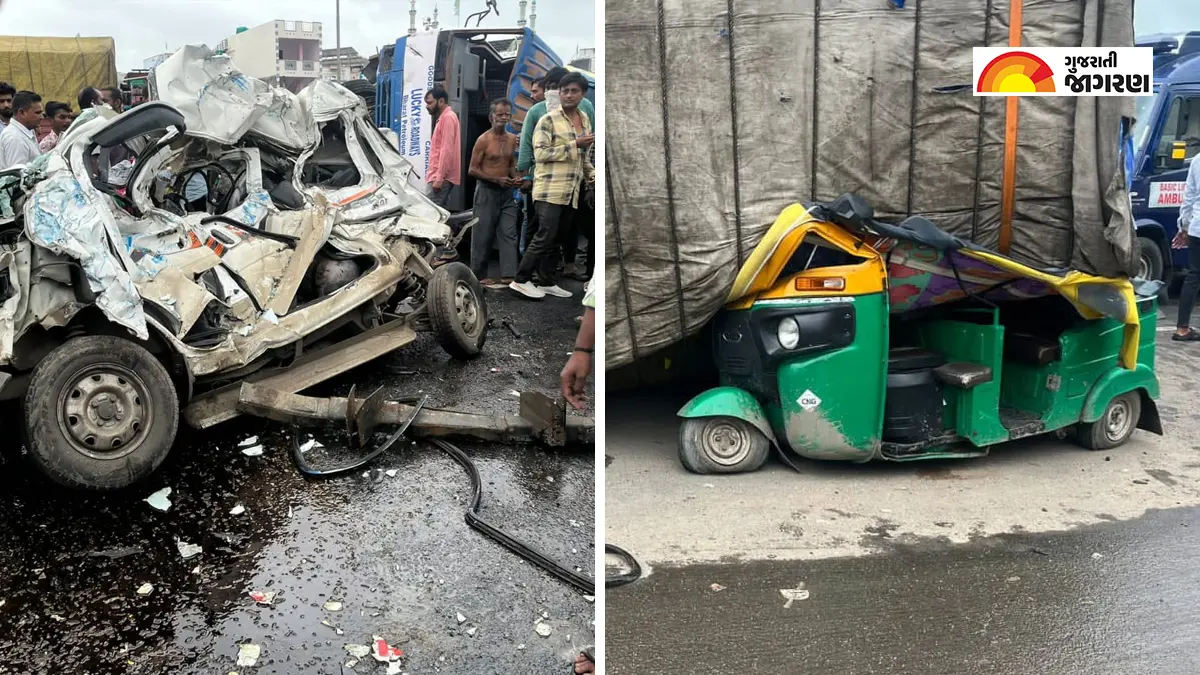 vadodara-news-accident-between-4-vehicles-near-jarod-on-vadodara-halol-road-2-people-death-373684