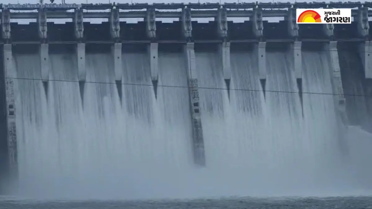 Narmada News: ઇન્દિરા સાગરથી પાણી છોડાતા નર્મદા ડેમના જળ સ્તરમાં વધારો, 10 દરવાજા 1.30 મીટર ખોલાયા