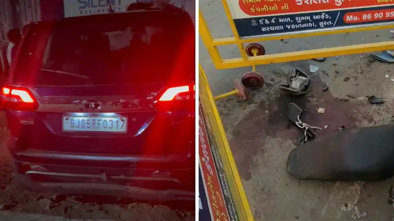 car-jumps-divider-and-hits-5-vehicles-in-surat-2-cousins-killed-472301
