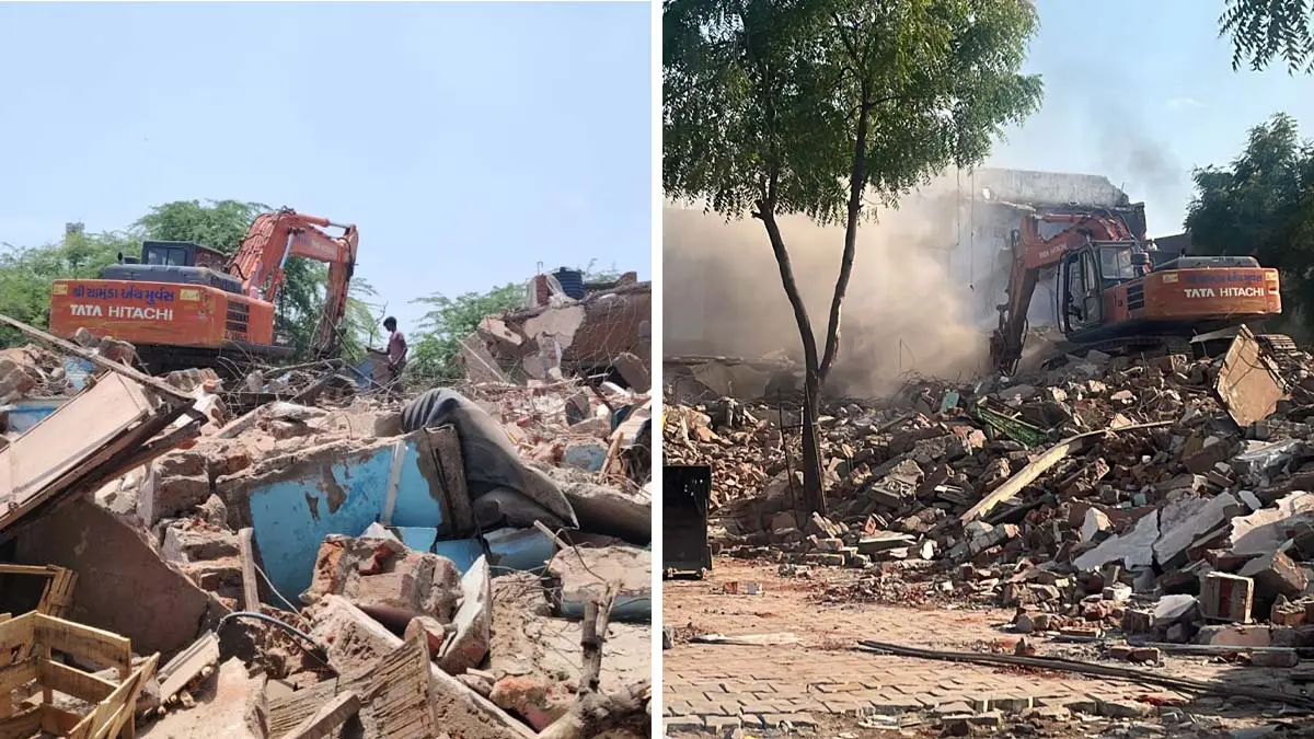 ahmedabad-news-amc-conducts-demolition-in-sarkhej-and-makarba-demolishes-84-houses-takes-action-for-not-providing-proof-of-habitation-before-2010-529897