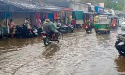 છોટા ઉદેપુર જિલ્લામાં સાર્વત્રિક ધોધમાર વરસાદ: સંખેડામાં 4 કલાકમાં ગાજવીજ સાથે સવા 3 ઈંચ ધોધમાર ખાબક્યો, રસ્તા પર નદીઓ વહી