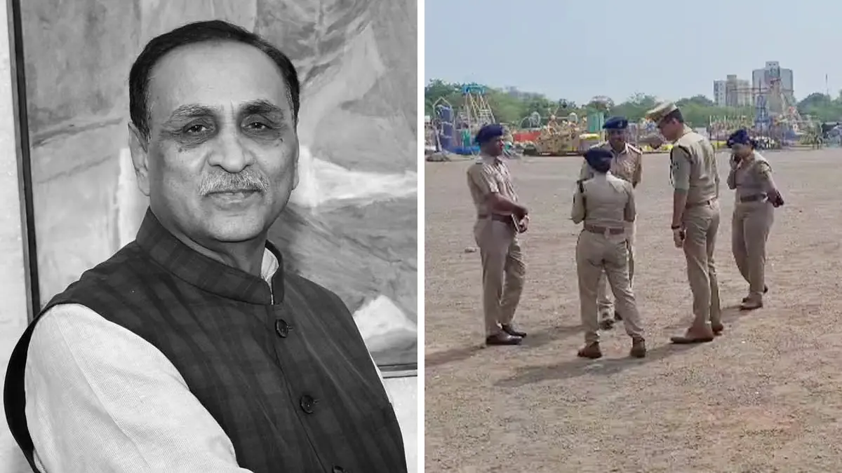 Vijay Rupani Rip Vijay Rupani Funeral: પૂર્વ CM વિજય રૂપાણીની અંતિમયાત્રામાં કાર્યકર્તા ...