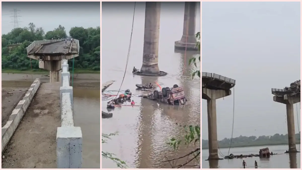 Gambhira Bridge Collapse: આણંદ-વડોદરા વચ્ચેનો ગંભીરા બ્રિજ અચાનક તૂટી પડ્યો: મુખ્યમંત્રીએ તપાસના આદેશ આપ્યા - Gambhira Bridge Collapse Between Anand- Vadodara: Vehicles Plunge Into ...