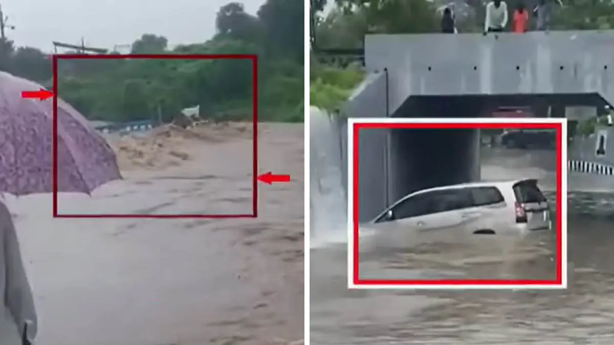Mehsana Rain: સતલાસણા અને ખેરાલુમાં ભારે વરસાદ, આખું ટ્રેક્ટર અને કાર તણાઈ, મોટી દુર્ઘટના ટળી