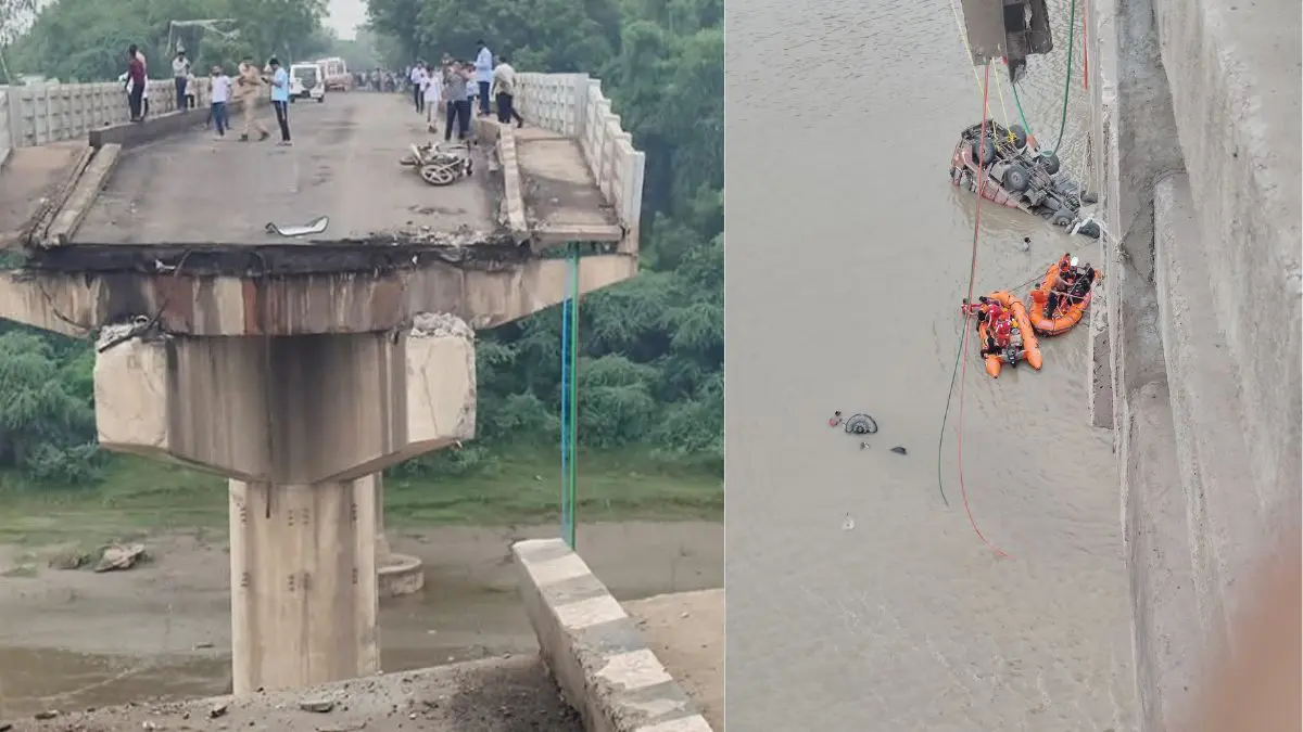 Gambhira Bridge Tragedy: ગંભીરા બ્રિજ દુર્ઘટનાઃ મુખ્યમંત્રી દુઃખ વ્યક્ત કર્યુ, બ્રિજ તૂટી પડવા મામલે તપાસ હાથ ધરવા આદેશ આપ્યા - Gambhira Bridge Tragedy: Gujarat CM ...