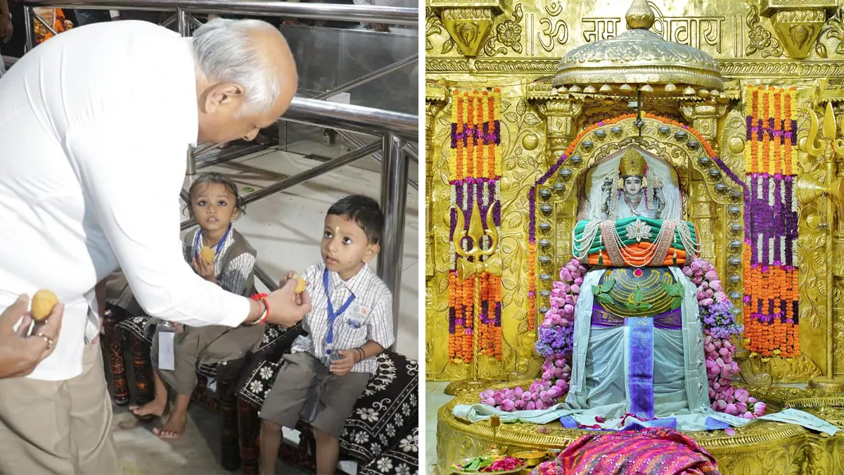 cm-bhupendra-patel-launches-daily-laddu-distribution-somnath-trust-to-provide-28-tons-of-nutritious-food-for-anganwadi-children-587460