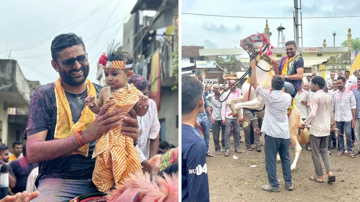 Gopal Italia: ભગવાન શ્રીકૃષ્ણના જન્મોત્સવની બગડું ગામમાં થઈ ભવ્ય ઉજવણી, ધારાસભ્ય ગોપાલ ઈટાલિયા મહારાસ રમ્યા