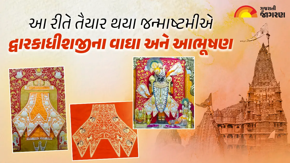 janmashtami-special-dwarkadhishjis-chagdar-wagha-was-made-from-gold-and-silver-wire-the-priest-told-a-to-z-details-586326