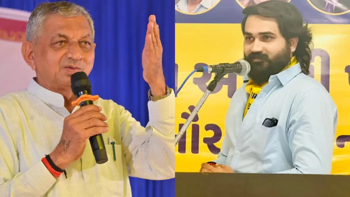rajkot-news-heated-argument-between-bjp-kunvarji-bavaliya-and-aap-brijraj-solanki-over-koli-samaj-592313