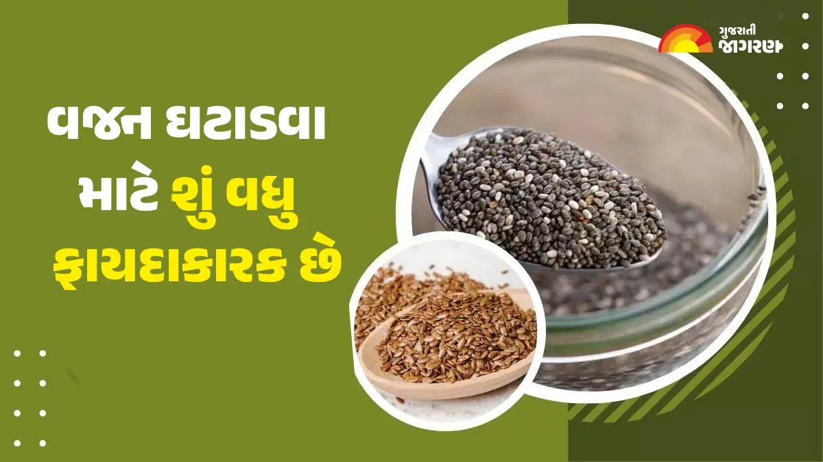 વજન ઘટાડવા માટે શું વધુ ફાયદાકારક છે, ચિયા બીજ કે અળસીના બીજ? સાચો જવાબ અહીં જાણો