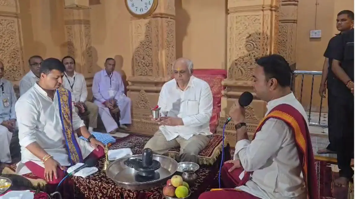Shravan 2025: મુખ્યમંત્રી ભૂપેન્દ્ર પટેલે શ્રાવણના અંતિમ સોમવારે સોમનાથ મહાદેવના દર્શન કર્યા, રાજ્યની સમૃદ્ધિ માટે પ્રાર્થના કરી