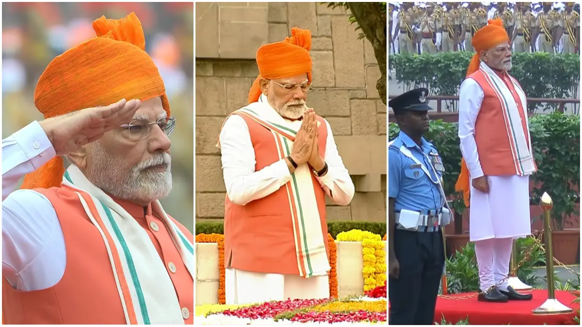 PM Modi 15 August 2025 Look: સ્વતંત્રતા દિવસ પર પીએમ મોદી 'ભગવા' રંગે રંગાયા, પાઘડી અને જેકેટે ખેંચ્યું સૌનું ધ્યાન