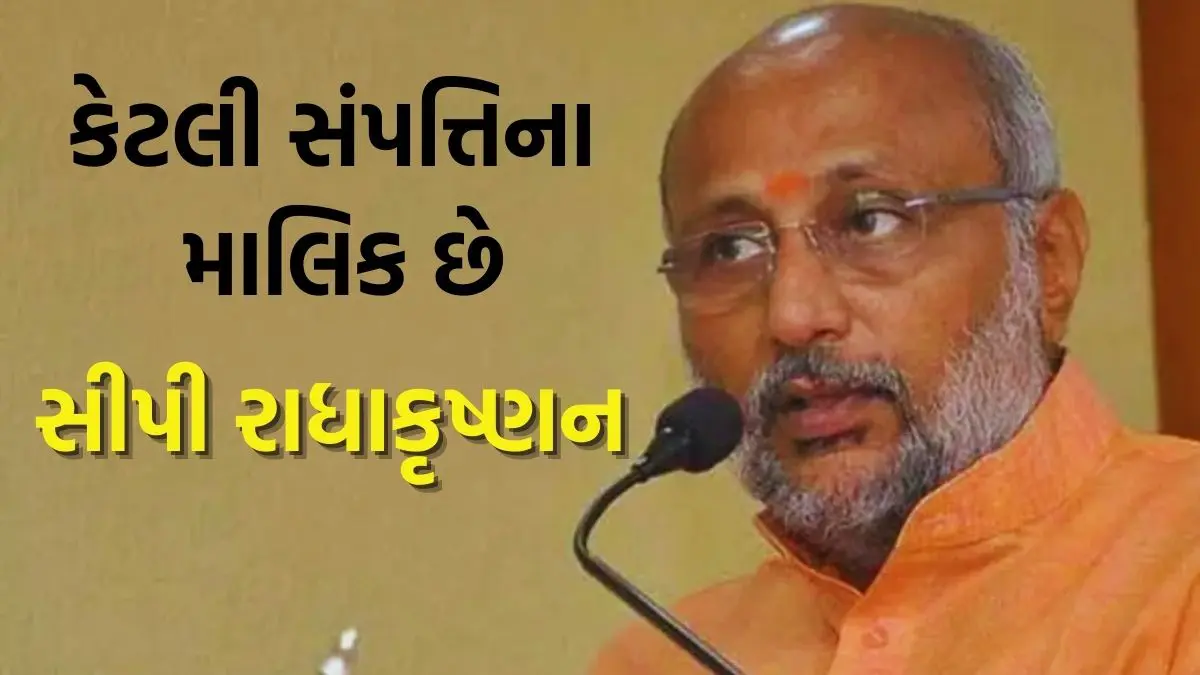 CP Radhakrishnan Net Worth: કાર નથી છતાં કરોડોના માલિક છે સીપી રાધાકૃષ્ણન, જાણો તેમની પાસે કેટલી સંપત્તિ છે