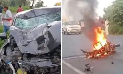 Aravalli: બાયડ નજીક ભયાનક અકસ્માતમાં એક જ પરિવારના ત્રણ સભ્યોના કરૂણ મોત, કાર-બાઇક વચ્ચેની ટક્કરમાં પતિ-પત્ની-પુત્રએ જીવ ગુમાવ્યો