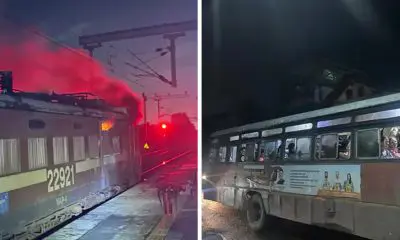 Mumbai Valsad Train Fire: મુંબઈ-વલસાડ પેસેન્જર ટ્રેનના એન્જિનમાં આગ, મુસાફરોનો આબાદ બચાવ, મુંબઈ-અમદાવાદ રેલ વ્યવહાર ખોરવાયો