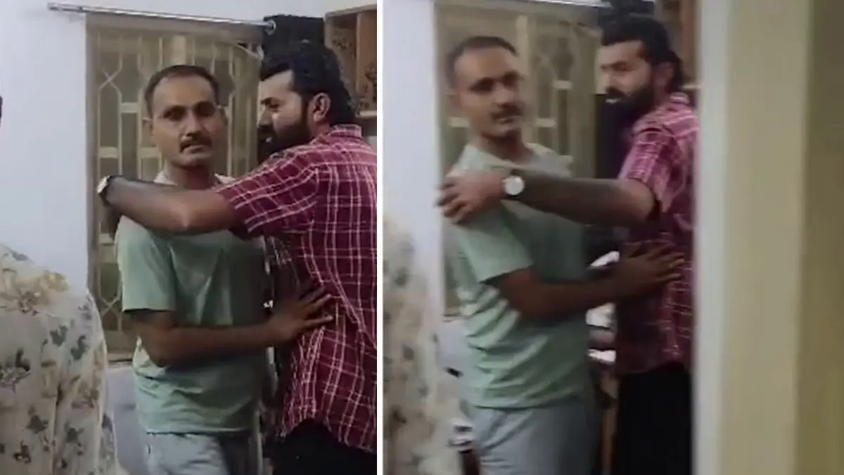 Devayat Khavad Surrender: તાલાલામાં સરેન્ડર વખતે દેવાયત ખવડ પોલીસકર્મીને ગળે લગાવા ગયો પણ...કર્મીએ કેમેરો જોતા જ દૂર ખસેડ્યો