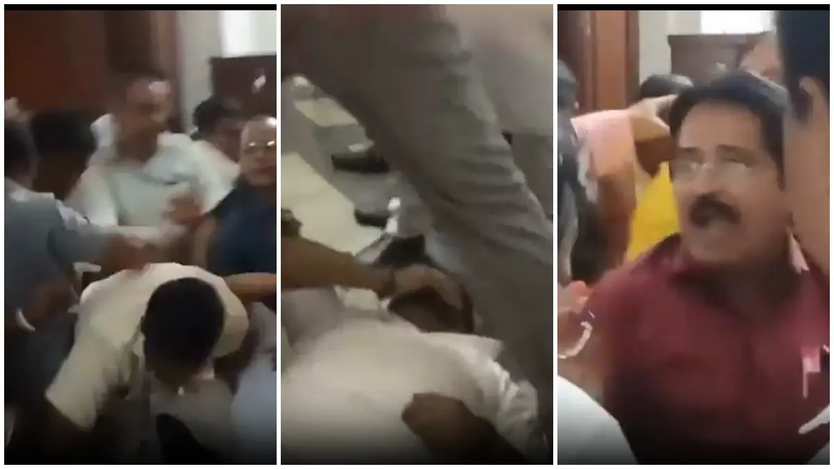 scuffle-between-bjp-tmc-mla-in-bengal-assembly-597284