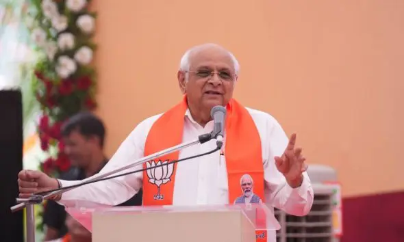 Gujarat Local Body Polls 2026: મહેસાણાના લીંચ ગામમાં મુખ્યમંત્રીએ 'વિકાસ સંકલ્પ સભા' સંબોધી ચૂંટણી પ્રચારના શ્રીગણેશ કર્યાં