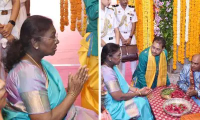 રાષ્ટ્રપતિ દ્રૌપદી મુર્મૂએ ભગવાન દ્વારકાધીશના દર્શન કરી ધન્યતા અનુભવી, ઠાકોરજીના પાદુકાપૂજનની શાસ્ત્રોક્ત વિધિ