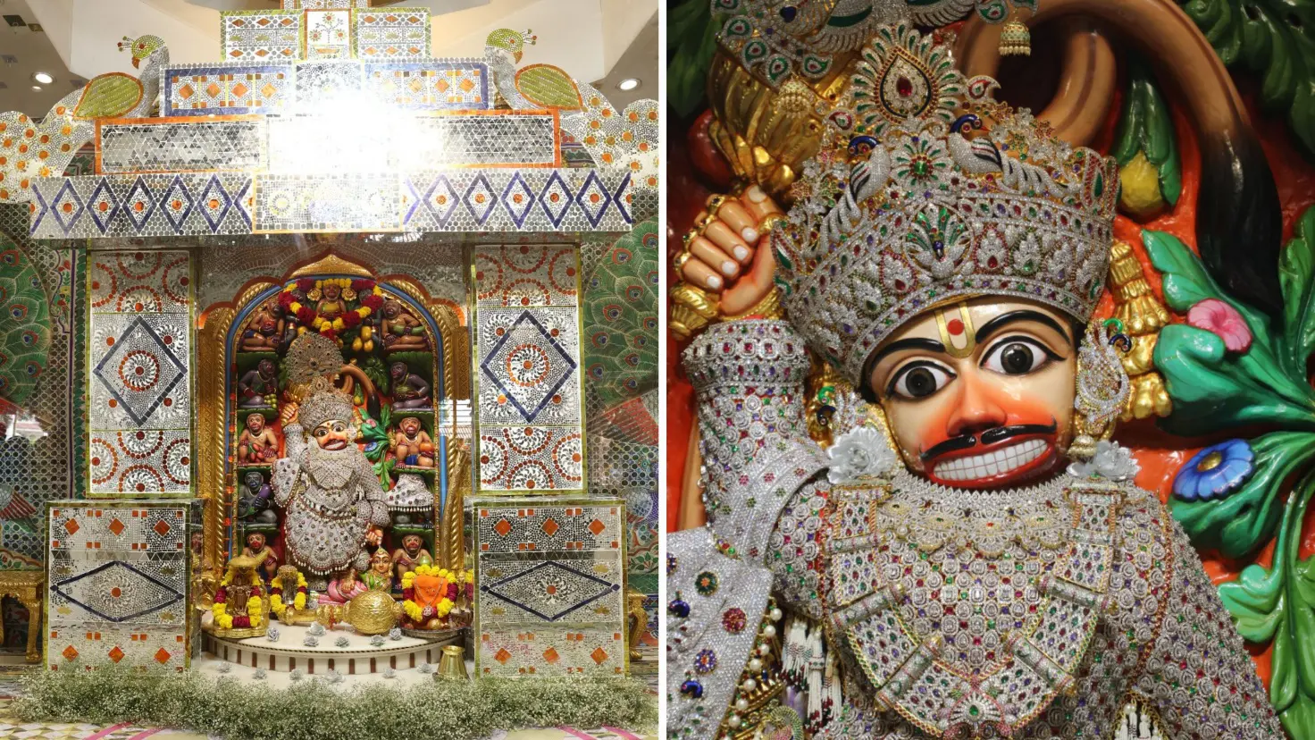salangpur-hanumanji-adorned-with-diamond-studded-silver-attire-and-glass-palace-themed-throne-for-devotees-623725