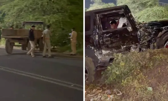 વડોદરા-પાદરા હાઈવે પર મોડી રાત્રે ગોઝારો અકસ્માત, થાર અને ટ્રેક્ટર વચ્ચે જોરદાર ટક્કર, એક ગંભીર ઈજાગ્રસ્ત