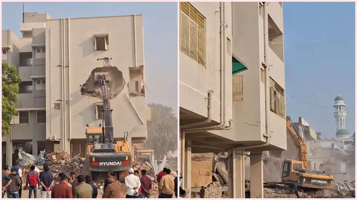 Bhavnagar Demolition: ભાવનગરમાં મદરેસાની જમીન પર મેગા ડિમોલેશન થયું, ચુસ્ત પોલીસ બંદોબસ્ત ગોઠવાયો