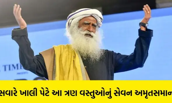 Sadhguru Health Tips: સવારે ખાલી પેટે આ ત્રણ વસ્તુઓનું સેવન અમૃતસમાન, યોગ ગુરુ સદગુરુએ જણાવ્યા ફાયદા