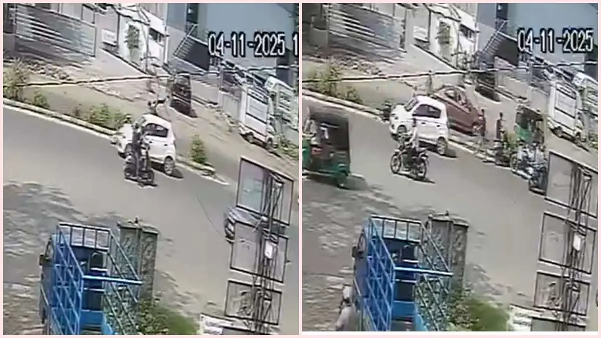 vadodara-accident-two-friends-injured-in-car-collision-on-makarpura-air-force-road-entire-incident-captured-on-cctv-632719