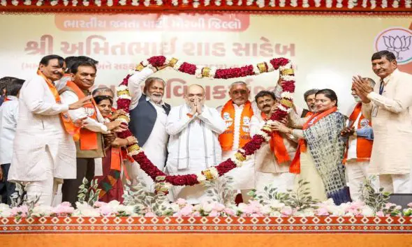 Morbi: બિહાર પછી હવે બંગાળ અને તમિલનાડુમાં પણ વિપક્ષના સુપડા સાફ થશે: અમિત શાહ