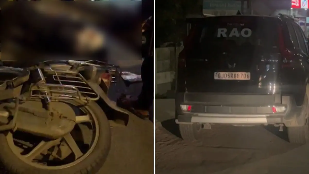 વડોદરાના સોમા તળાવ વિસ્તારમાં અકસ્માતઃ પૂરપાટ ઝડપે જતી બાઇક સ્કોર્પિયો સાથે અથડાઈ, બાઇક સવાર બે યુવકને ગંભીર ઇજા