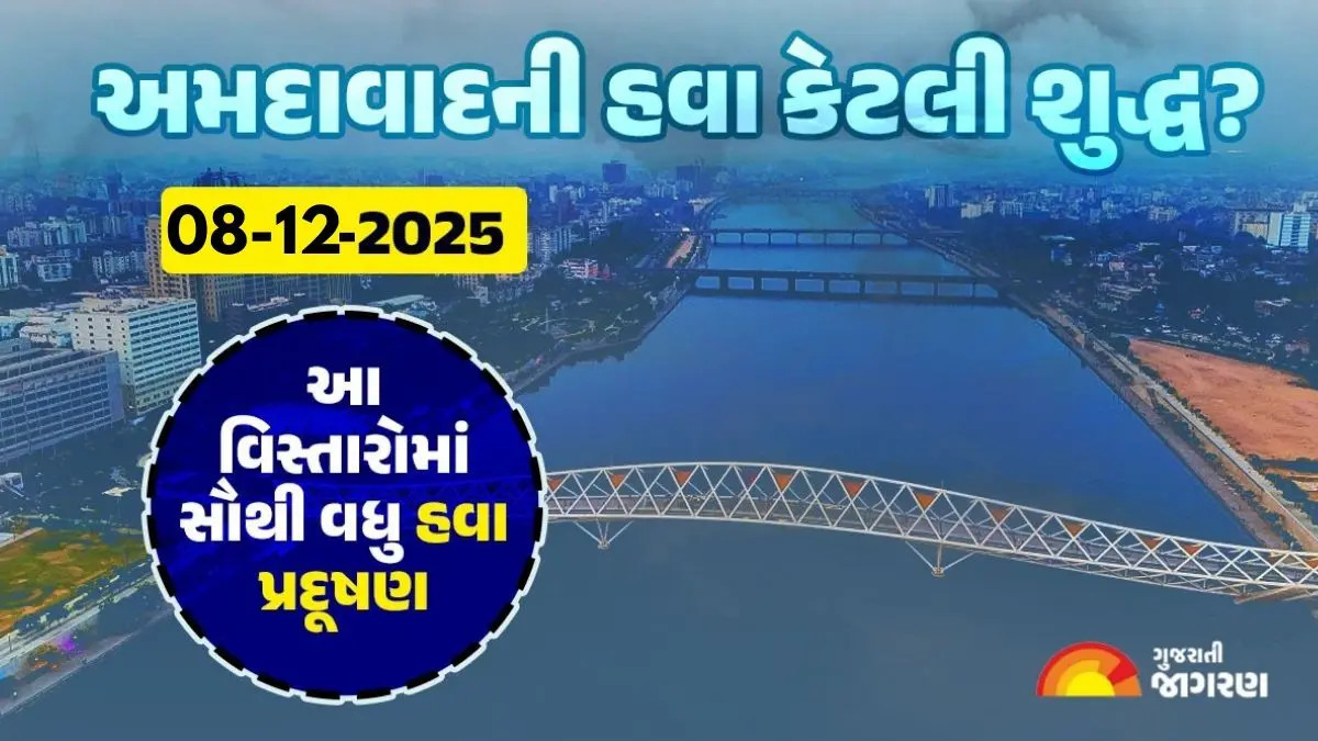 Ahmedabad AQI Today: અમદાવાદની હવા કેટલી ચોખ્ખી, શહેરના ક્યાં વિસ્તારની હવા શુદ્ધ, તમારા વિસ્તારનો AQI જાણી લો