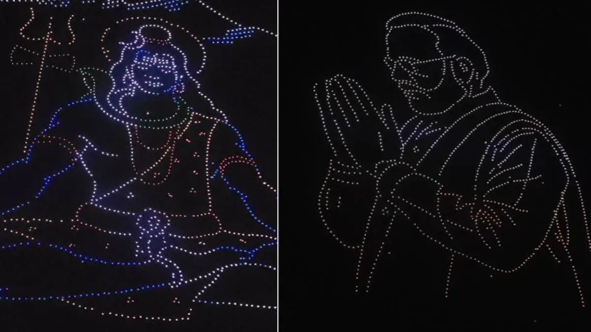 Somnath Swabhiman Parv: ભગવાન સોમનાથ સમક્ષ અરબી સમુદ્રના આકાશમાં સર્જાયો ત્રણ હજાર ડ્રોનથી બનલો અભૂતપૂર્વ નજારો, જુઓ તસવીરોમાં