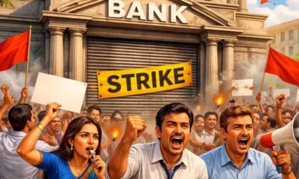 Bank Strike: 27 જાન્યુઆરીએ બેંક યુનિયનોની હડતાળ, જાણો દેશભરમાં કઈ-કઈ બેંકો બંધ રહેશે? - Bank unions to strike on January 27, know which banks will be closed across the country?
