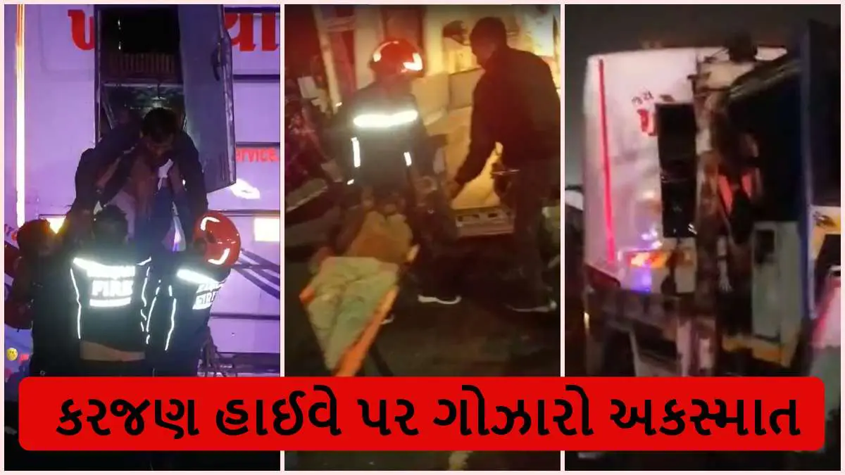 Vadodara Accident: કરજણ હાઈવે પર ગોઝારો અકસ્માત સર્જાયો, લક્ઝરી બસ ઉભેલા ટ્રક પાછળ ઘૂસી જતા 2 ના મોત 10થી વધુ ઇજાગ્રસ્ત