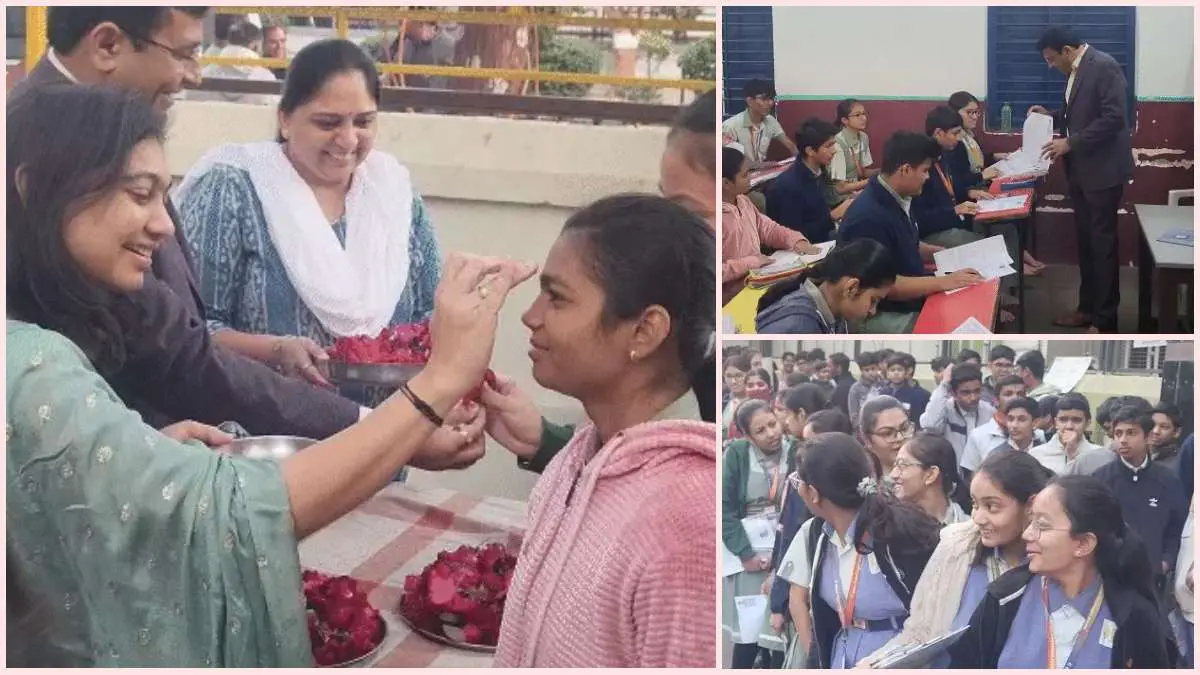 Gujarat Board Exams 2026: અમદાવાદમાં 551 શાળાઓમાં 47 હજાર વિદ્યાર્થીઓની 'પ્રિ-બોર્ડ' પરીક્ષા શરૂ, તિલક અને મીઠાઈ સાથે સ્વાગત