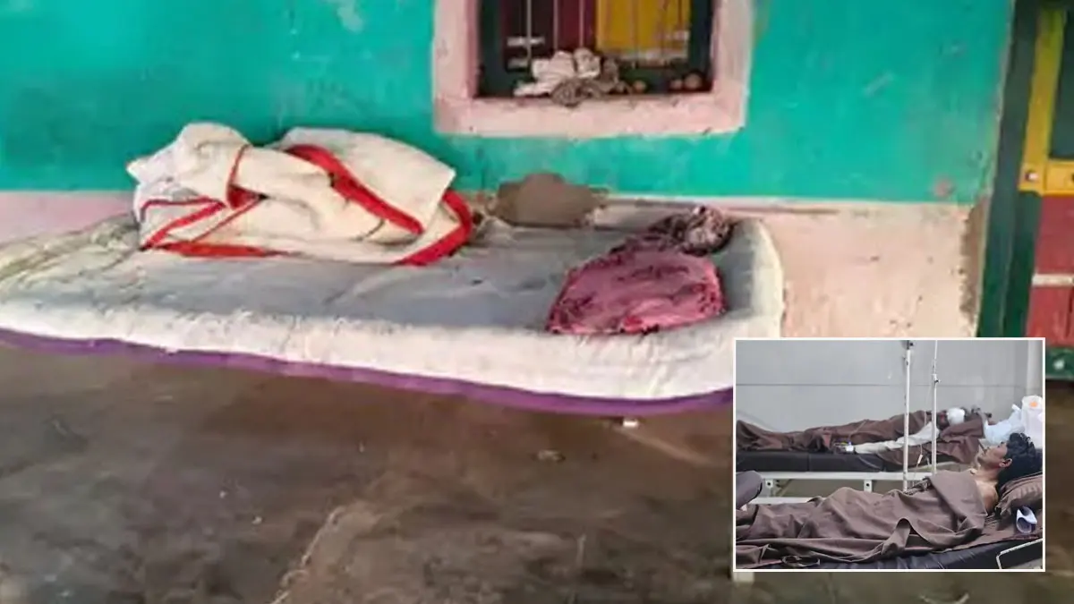 પુત્રને બચાવવા પિતાએ ખેલ્યો જીવ સટોસટનો ખેલઃ ઉનામાં વૃદ્ધે દીપડા સાથે બાથ ભીડી, દાતરડું મારી મોતને ઘાટ ઉતાર્યો